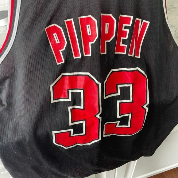 Champion Scottie Pippen chicago Bulls jersey champion size 44 large reversible - Picture 6 of 9